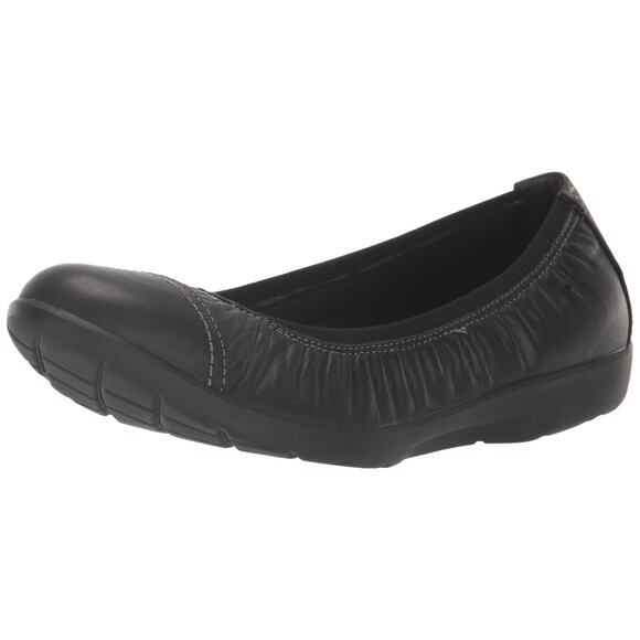 NWT Clarks Women's Meadow Opal Ballet Flat, Black Leather, 6.5 - Picture 7 of 7